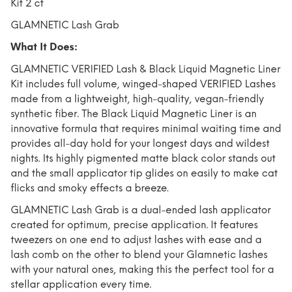 GLAMNETIC VERIFIED LASH & BLACK EYE MAGNETIC LINER - Picture 5 of 5